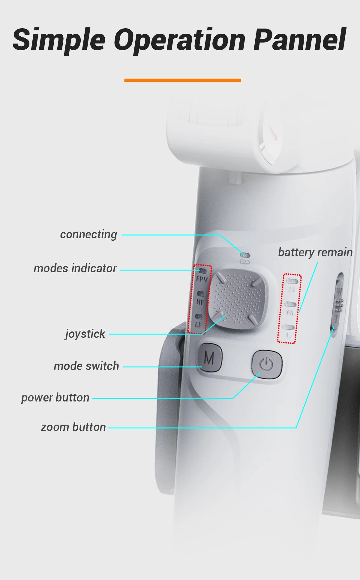 M1 3-Axis Merak One Smartphone Stabilizer | Professional Gimbal with Auto Balance & Smart Tracking