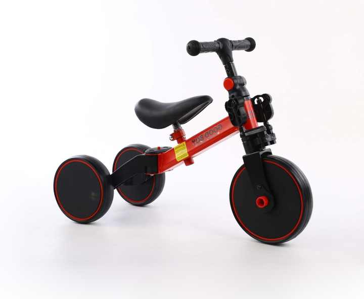 دراجة ثلاثية العجلات للأطفال، مشاية أطفال، ودراجة توازن 3 في 1 - لعبة ركوب قابلة للتعديل للأطفال الصغار من عمر 1 إلى 4 سنوات