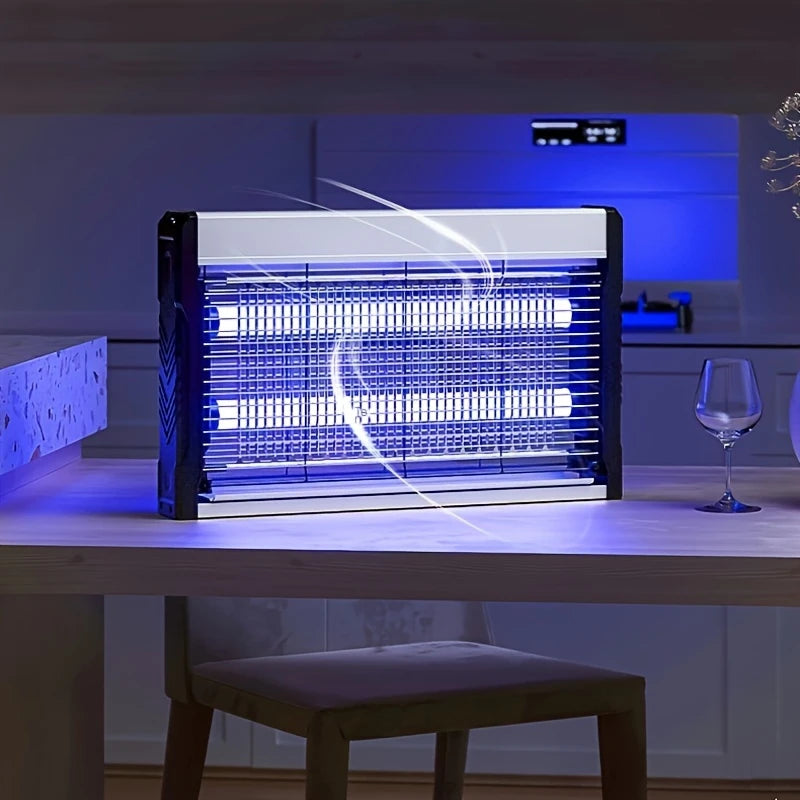 مصباح طارد للبعوض - مصيدة حشرات داخلية/خارجية مع صينية قابلة للفصل