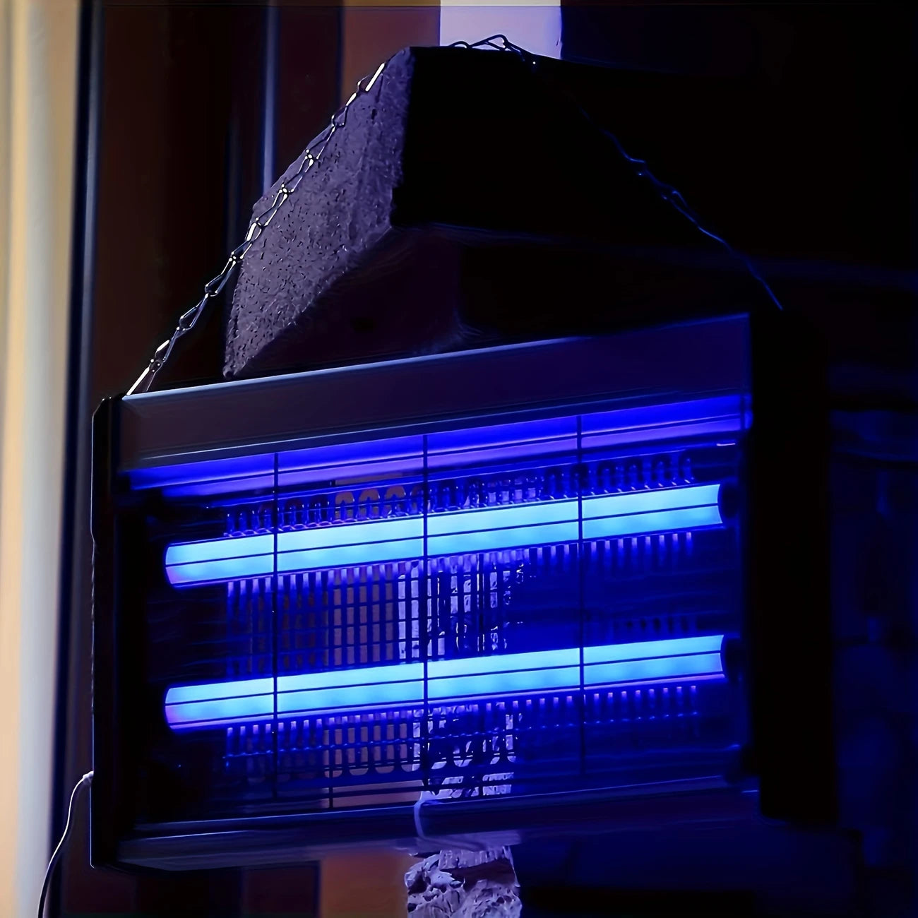 مصباح طارد للبعوض - مصيدة حشرات داخلية/خارجية مع صينية قابلة للفصل