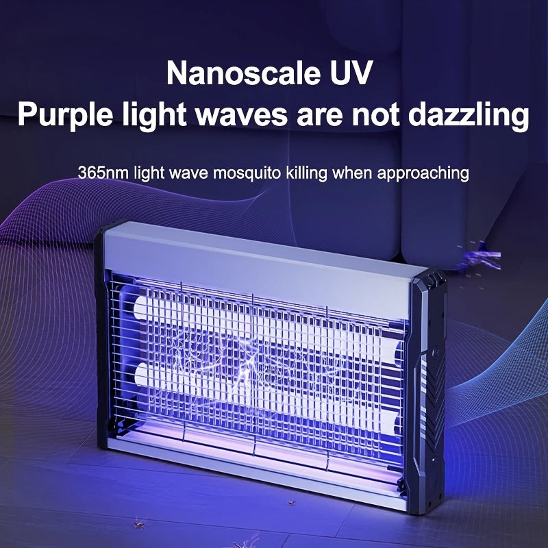 مصباح طارد للبعوض - مصيدة حشرات داخلية/خارجية مع صينية قابلة للفصل