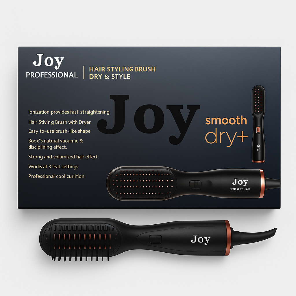 فرشاة تصفيف الشعر الاحترافية جوي - مجفف ومصفف (تقنية أيونية