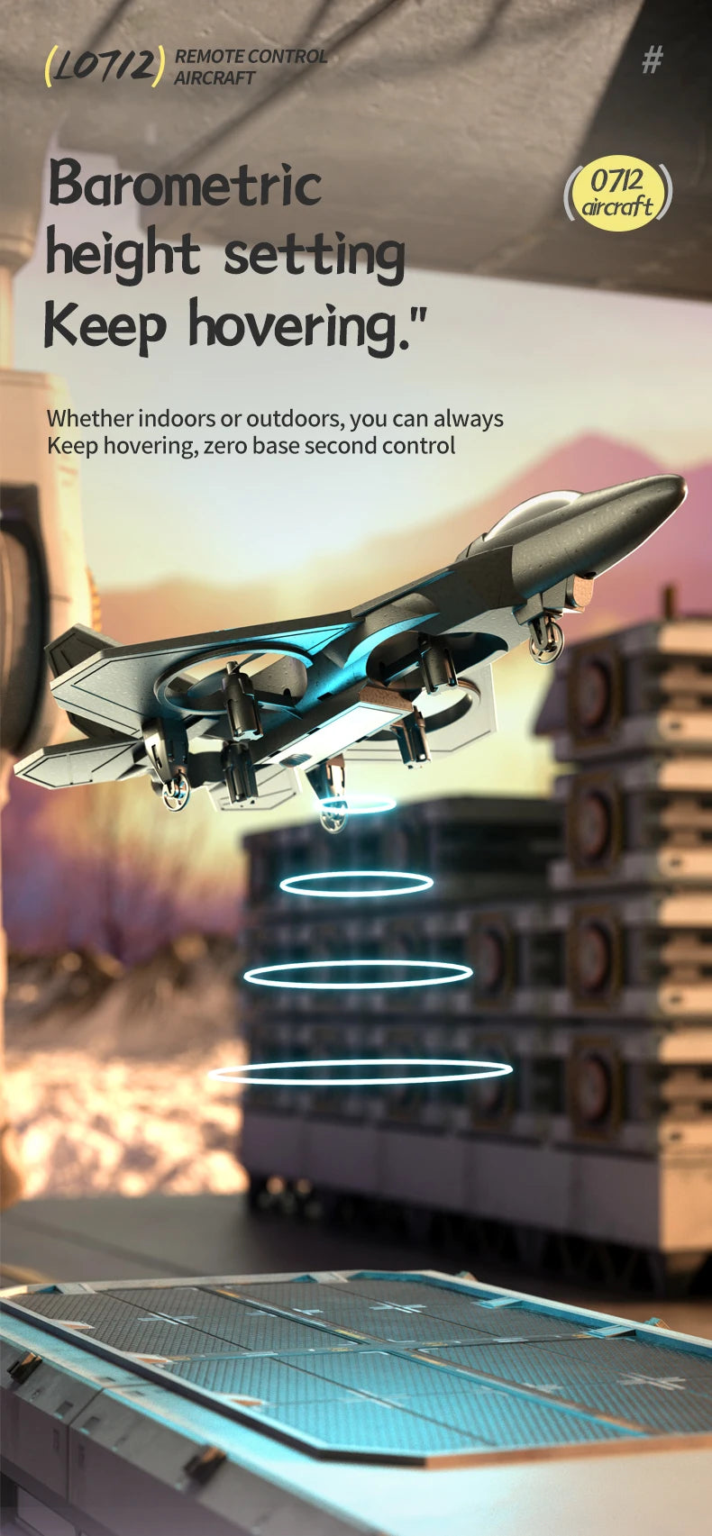 Kids Quadcopter Fighter Jet – Remote Control Aircraft