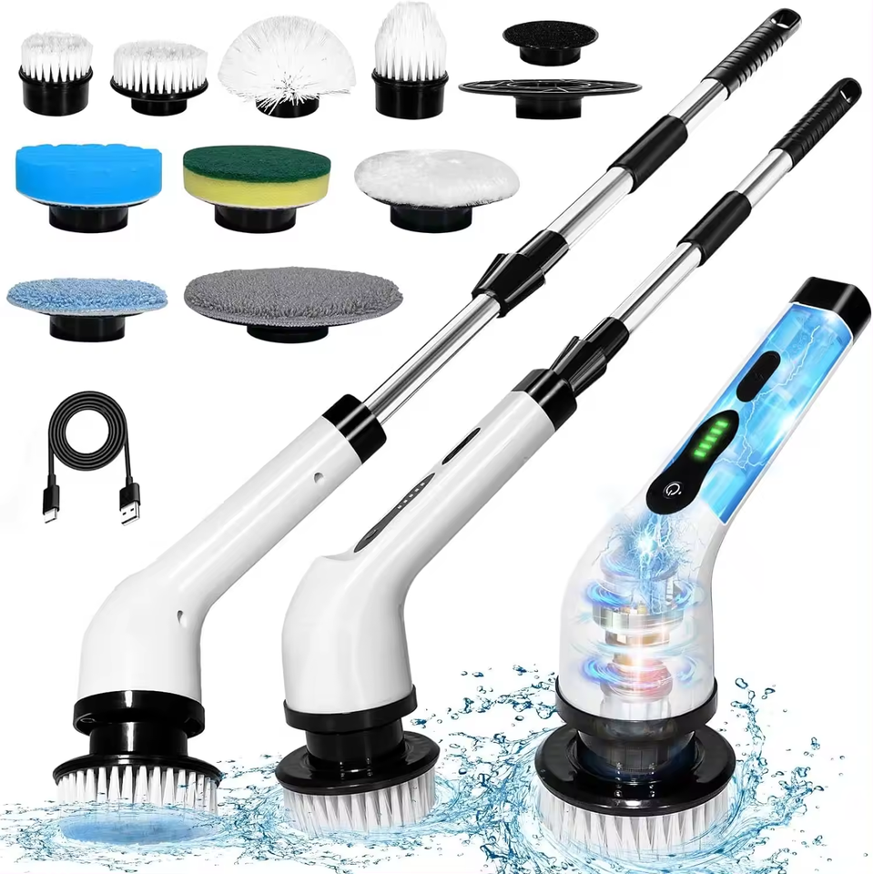 Rechargeable Electric Spin Scrubber – Multi-Purpose Cleaning Brush