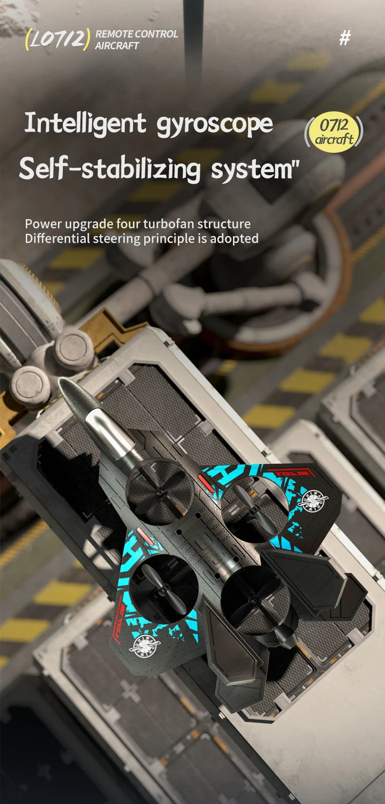 Kids Quadcopter Fighter Jet – Remote Control Aircraft