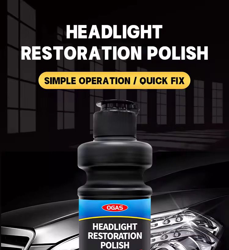 ملمع ترميم مصابيح السيارة الأمامية - لمعان شفاف وحماية ٥٠ مل