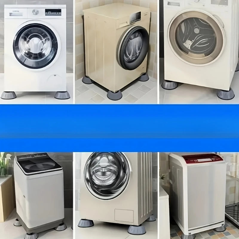 وسادات غسالة مضادة للاهتزاز - حماية من الضوضاء والأرضيات (4 قطع) 