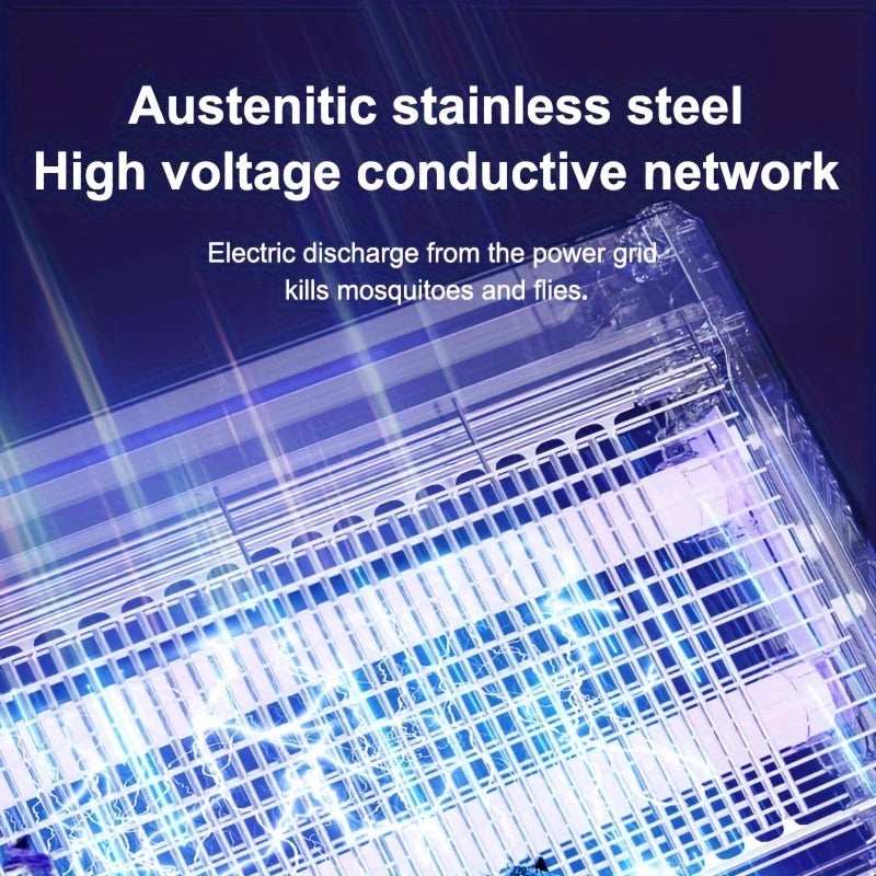 مصباح طارد للبعوض - مصيدة حشرات داخلية/خارجية مع صينية قابلة للفصل