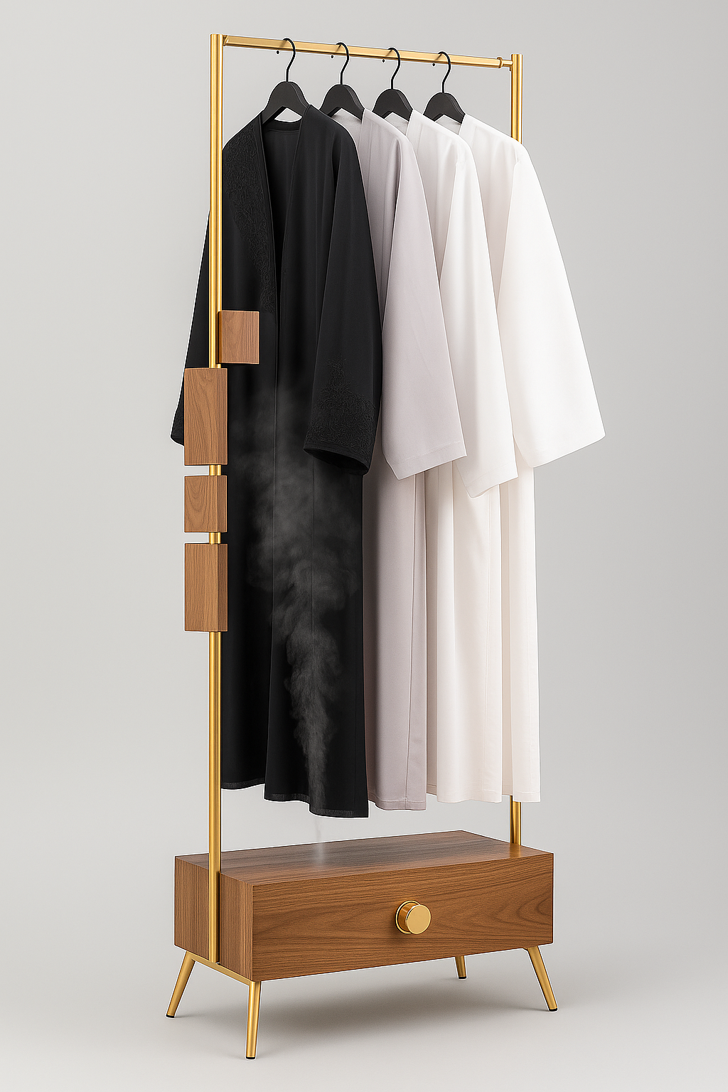 Luxury steam wardrobe stand perfuming abayas and thobes
